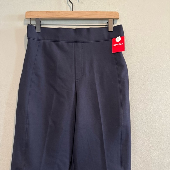 Spanx PBP Navy Slim Straight Pants M Tall High Waist NWT - Picture 3 of 8